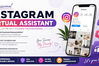 be your instagram manager and virtual assistant