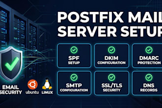 setup postfix mail server with spf dkim dmarc and SMTP