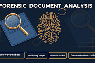 provide professional forensic document analysis and examination