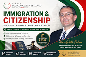 review italian immigration documents citizenship applications legal paperwork