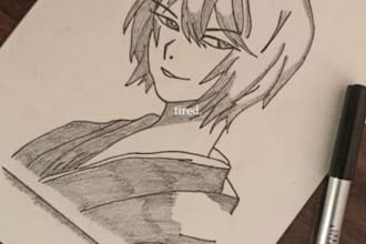 sketch stunning custom anime
