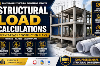 create structural load calculations and construction permit ready plans