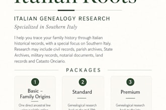 conduct professional genealogy research