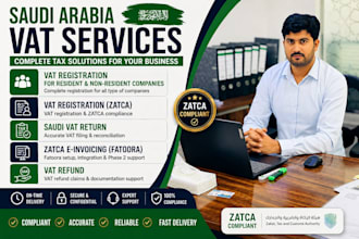 provide saudi vat registration and vat filing services on zatca