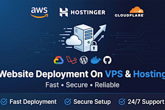 deploy your website on vps and hosting, fast setup