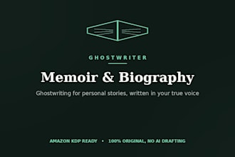 ghostwrite your memoir or biography