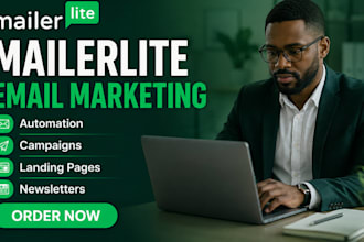set up mailerlite email marketing campaigns landing page automation flows