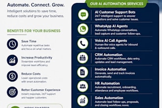 build ai automation systems, whatsapp bots, and CRM workflows for your business