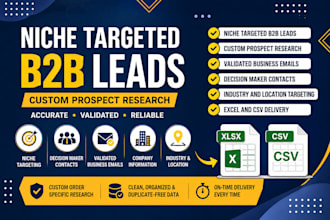build a niche targeted b2b email list for email marketing