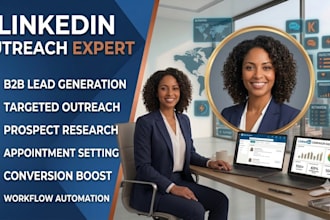 do linkedin outreach, b2b lead generation, and appointment setting