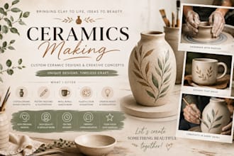 create custom ceramic pottery designs and creative concepts