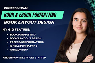 do book formatting, kindle ebook, paperback and  amazon kdp formatting ready
