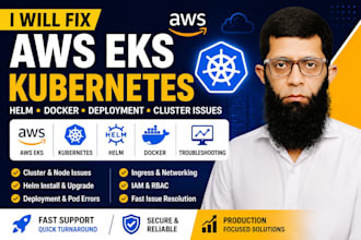 fix AWS eks kubernetes helm docker deployment and cluster issues