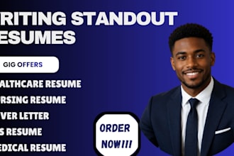 write an ats medical resume, healthcare CV, and nursing cover letter