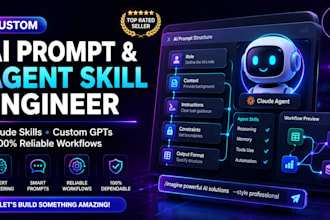 engineer custom ai prompts, claude skills, and custom gpt workflows