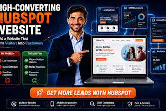 build your hubspot website crm set up landing pages workflow and lead generation