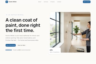 build a modern website for local businesses
