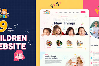 design author website, children website, book cover, and ebook website