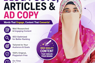 write engaging blog posts, articles, and ad copy