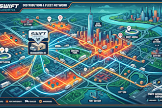 design warehouse distribution fleet management delivery route coverage heat maps