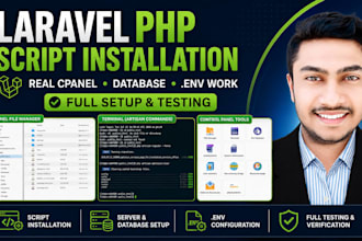 install laravel PHP codecanyon scripts on cpanel