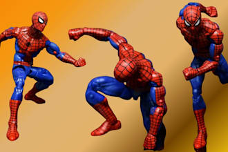 sculpt 3d articulated bjd action figure toy custom character model for 3d print