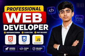 customize, convert, or build HTML CSS js frontend website