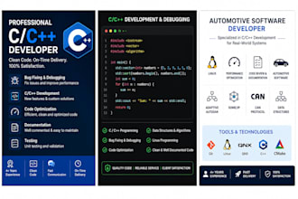 develop, debug and test software for automotive c plus plus linux systems