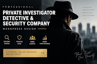 design private investigator detective and security company website