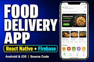 build a react native food delivery app with firebase