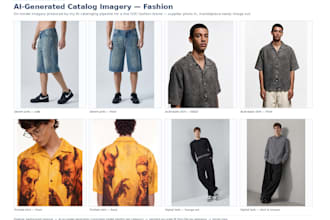 create ai driven catalog photos which replaces studio shoots