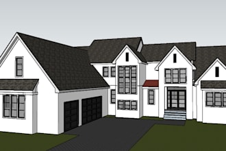 create sketchup 3d model for architecture