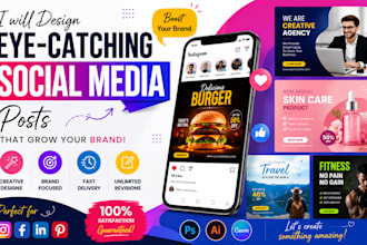 design instagram and facebook posts