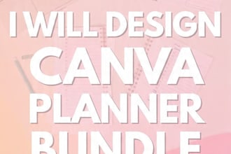 design editable canva planner