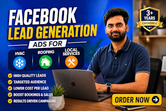 setup facebook lead ads for hvac roofing and local services