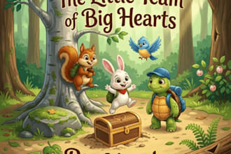 design a beautiful digital children storybook
