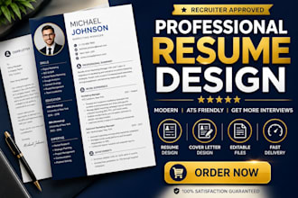 design and format a professional resume and ats CV template