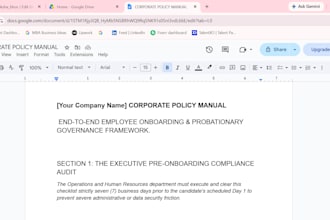 design a custom hr policy bundle for your startup
