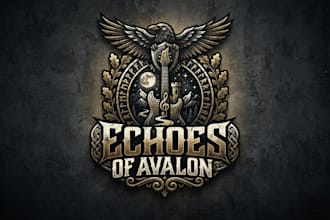 design a custom band logo for music artists and band
