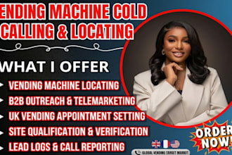 vending machine cold calling vending machine placement machine locator