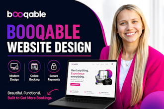 booqable online rental service website, build booqable rental website design SEO