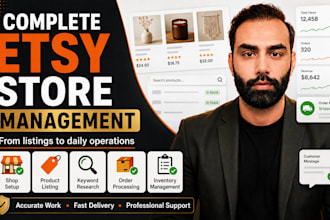 be your etsy store manager and virtual assistant