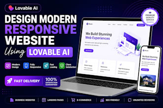 design a modern responsive website using lovable ai