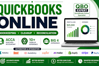 quickbooks online bookkeeping cleanup and reconciliation
