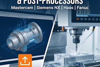 do 5 axis cnc programming, custom cam post processors, and macro b logic