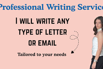 write professional letters, emails and formal correspondence