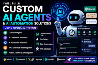build custom ai agents using openai, claude, gemini and langchain