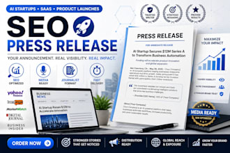 write an SEO press release for ai startups, saas, and product launches