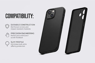 create precise, print ready 3d mobile case cad designs