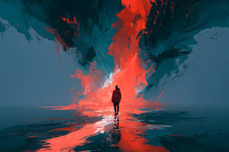 draw abstract painting art or color abstract art